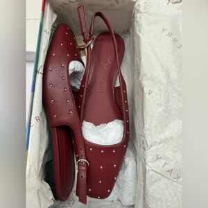 Katy Perry Collections Maroon Studded Flats